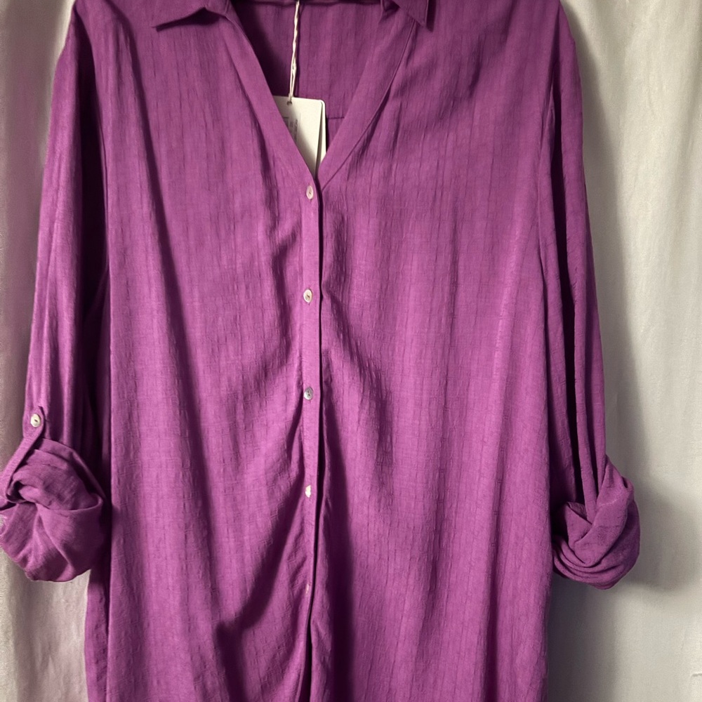 Mister Zimi Purple Button-Down Shirt